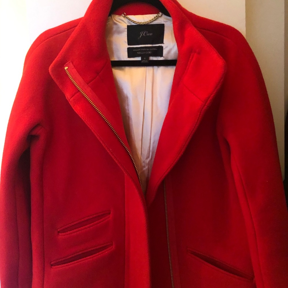 J. Crew Cocoon Coat in Italian Stadium Cloth